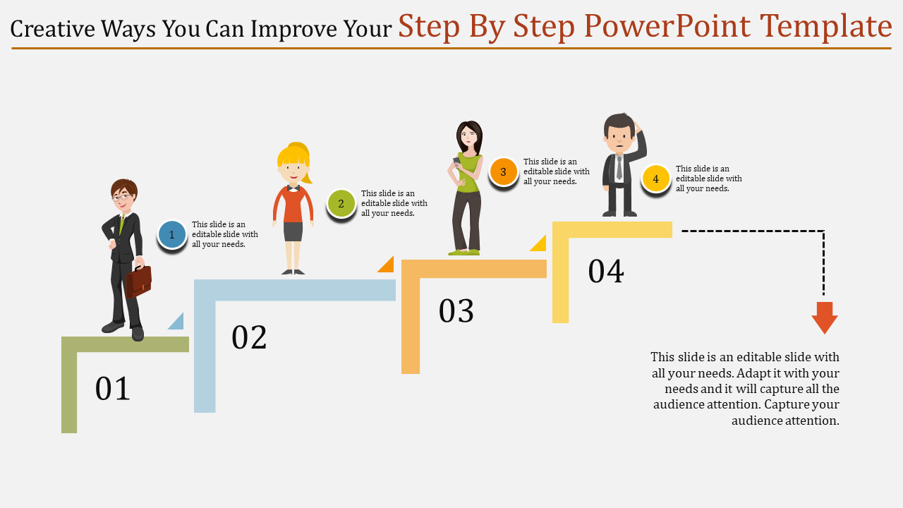 Step By Step PowerPoint Template and Google Slides